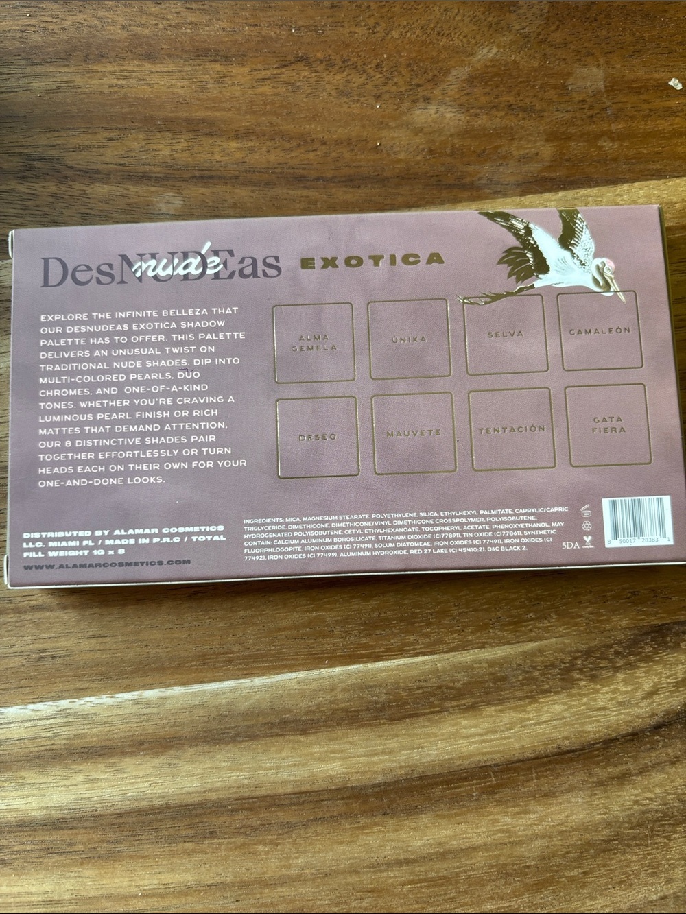 Alamar Cosmetics DesNUDEas Exotica Pressed Pigment Palette NEW - Picture 2 of 3